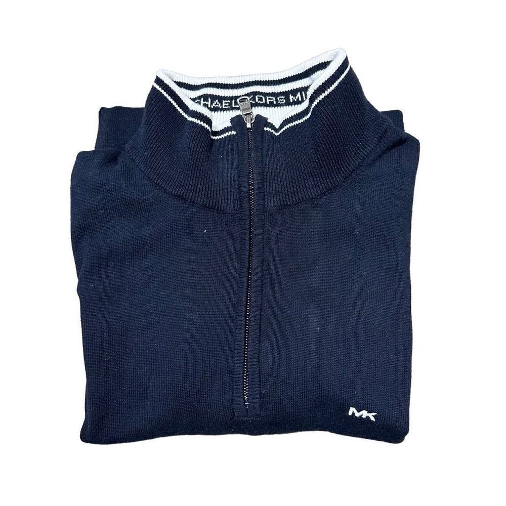 Michael Kors, black quarter zip sweater size LX. A545